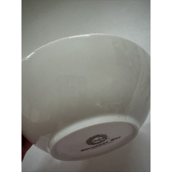 Vintage 2pc Set Salem China Christmas Eve Porcelain Bowls Holiday Dinnerware - Picture 9 of 9